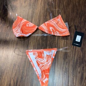 Surf and Sun PVC Strap 2 piece Bikini—MEDIUM
